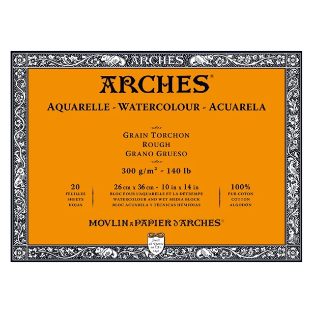 Blok Arches RGH 300g 20ark. 26 x 36 cm