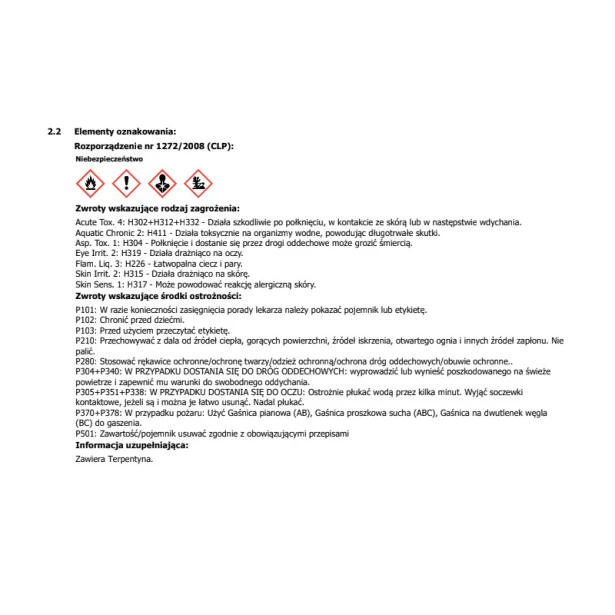 Werniks mastyksowy Renesans 100 ml