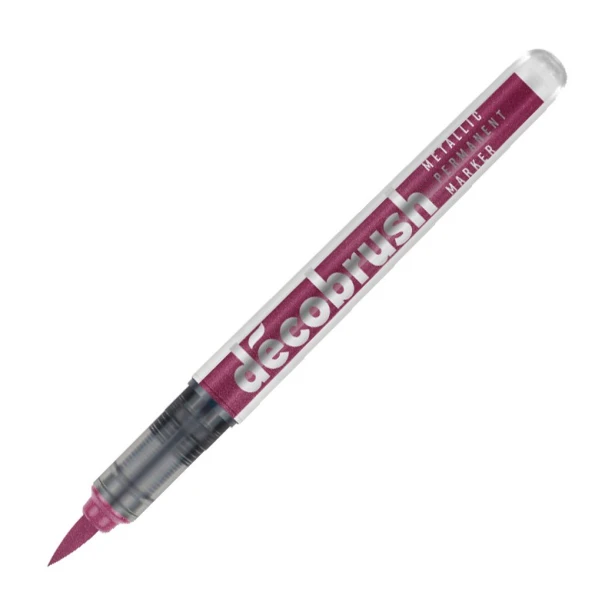 Pink metallic, pisak DecoBrush Karin