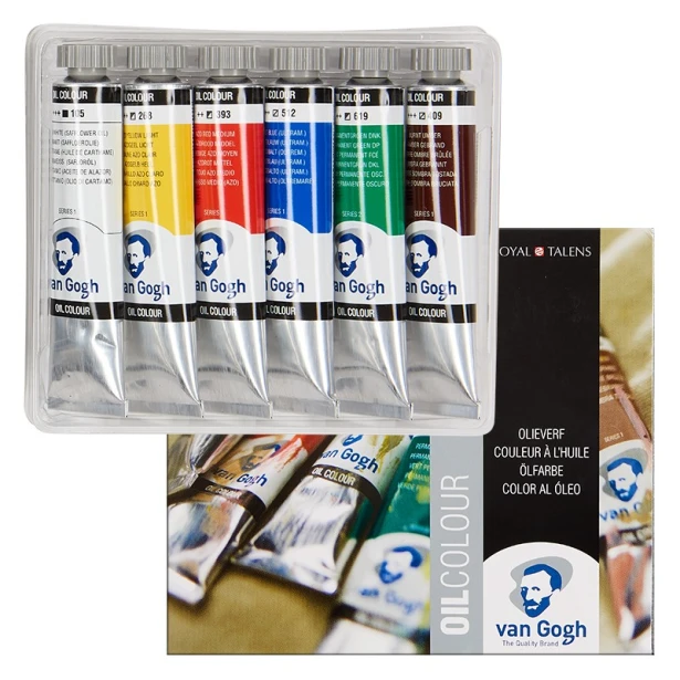 Farby olejne Van Gogh, zestaw 6 x 20 ml