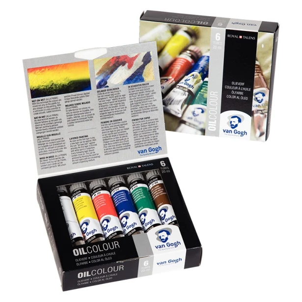Farby olejne Van Gogh, zestaw 6 x 20 ml