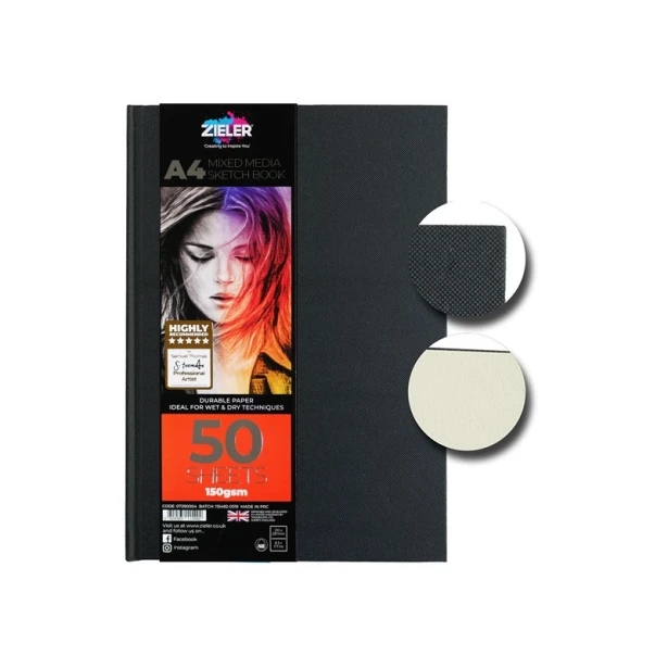 Blok Sketch Book szyty Zieler A4