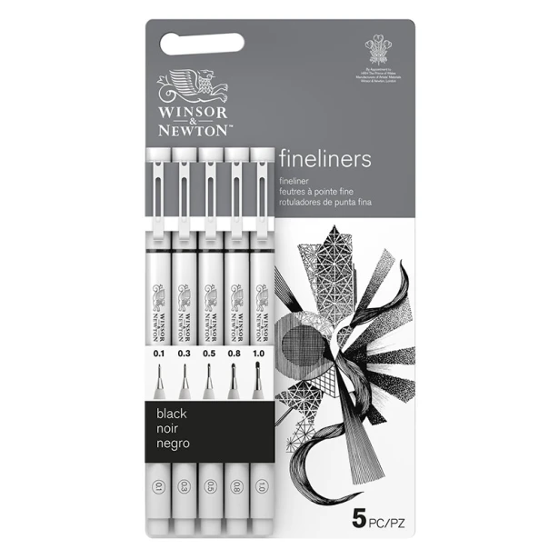 Zestaw cienkopisów Winsor &amp; Newton, 5 szt.