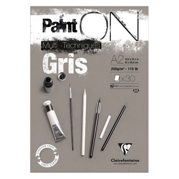 Paint ON Gris, uniwersalny blok A2, 30 ark.