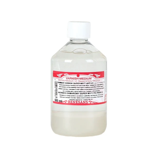 Werniks damarowy super matowy, Renesans, 500ml