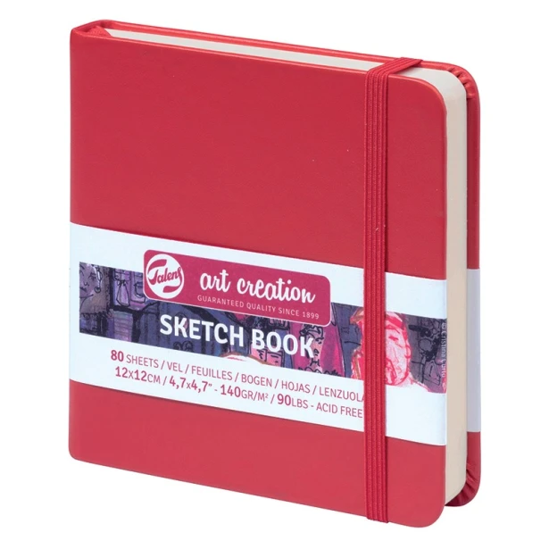 Szkicownik Art Creation Talens 12 x 12 cm / red