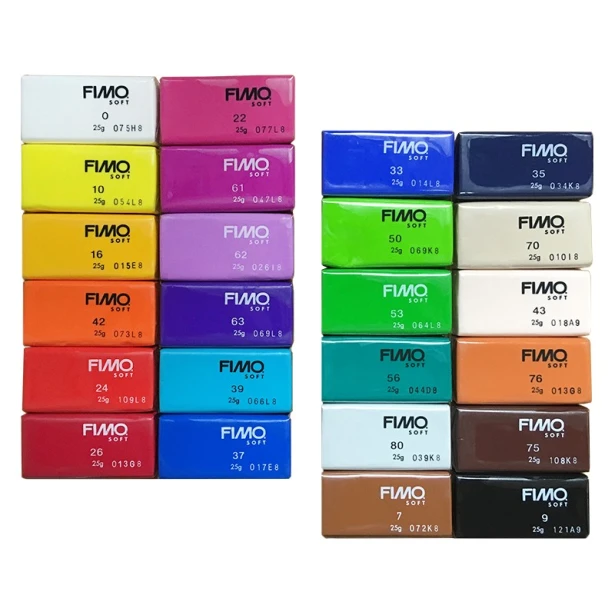 Zestaw Fimo Soft kolory podstawowe, 24 szt.