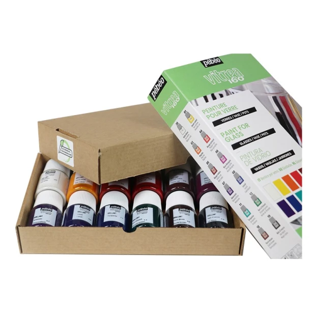 Farby witrażowe Vitrea 160, Pebeo, 12 x 20 ml