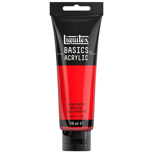 983 Fluo red, farba akrylowa Liquitex 118 ml