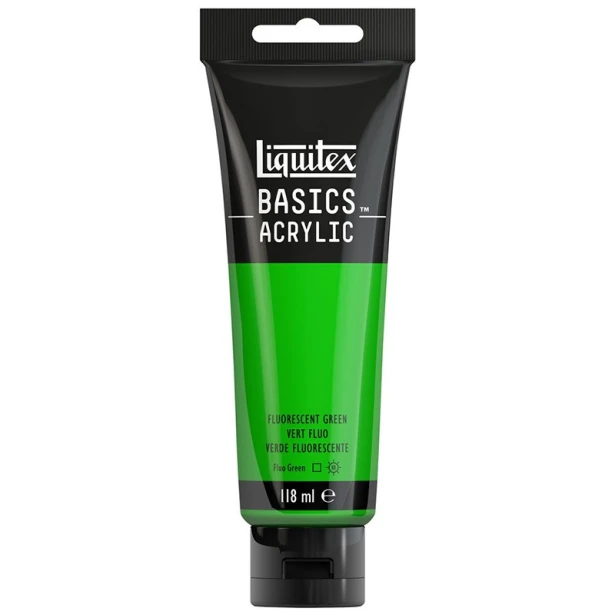 985 Fluo green , farba akrylowa Liquitex 118 ml