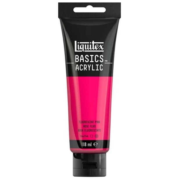 987 Fluo pink , farba akrylowa Liquitex 118 ml