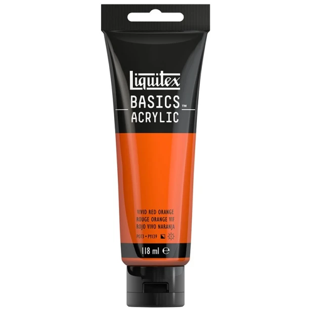 620 Vivid red orange, farba akrylowa Liquitex 118 ml