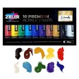 Farby akrylowe Zieler zestaw 10 x 38 ml