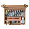 Polycolor, zestaw farb akrylowych, 10 x 20ml + akcesoria, kaseta