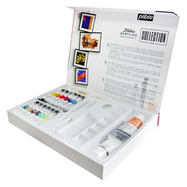 Farby akrylowe Studio Acrylics Collection Box, Pebeo