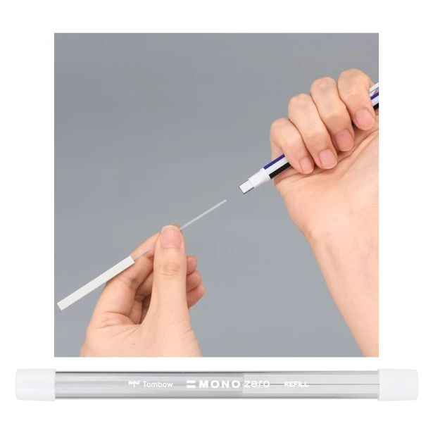 Wkłady do gumki Mono Zero prostokątnej, Tombow, 2 szt