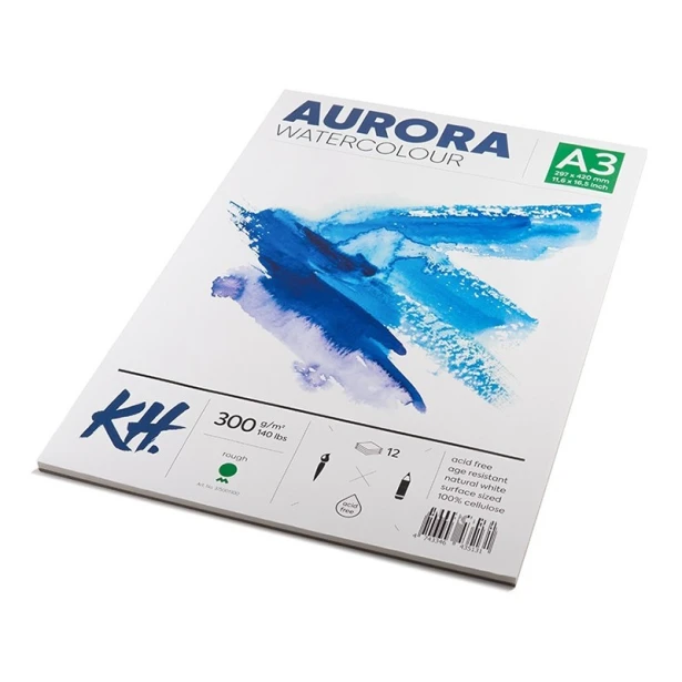 Blok do akwareli Aurora RGH, A3, 300 g, 12 ark.