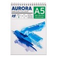 Blok akwarelowy, spirala Aurora RGH, A5, 300 g, 12 ark.