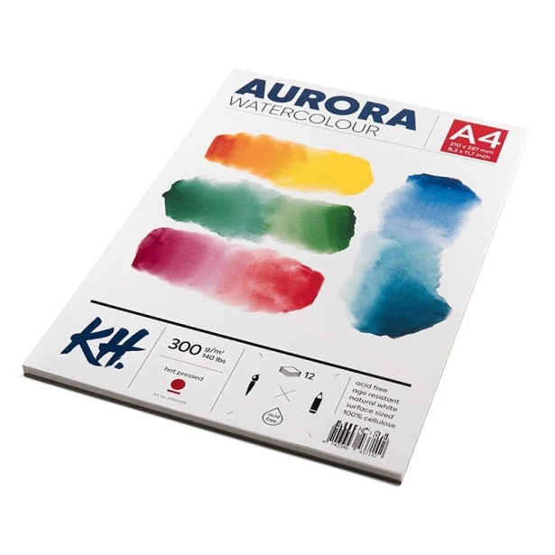 Blok do akwareli Aurora HP, A4, 300 g, 12 ark.
