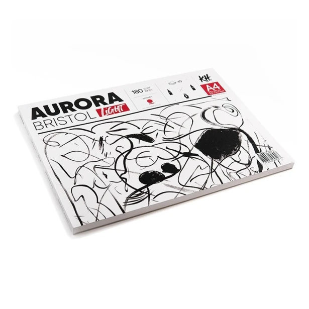 Blok Bristol Light Aurora A4, 180 g/m², 40 ark.