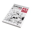 Blok na spirali Bristol Light Aurora A5, 180 g/m², 40 ark.