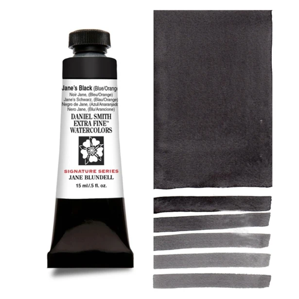 250 Jane's Black B/O, akwarela Daniel Smith 15 ml