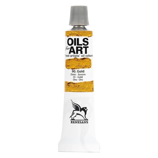 090 Złoty, farba olejna For Art 20 ml