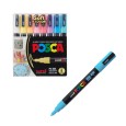 Zestaw pisaków pastelowych Uni Posca 3M, 8 kolorów