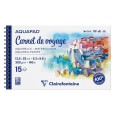 Blok akwarelowy na spirali Aquapad, 15 ark. 13.5 x 25 cm