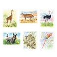 Blok do akwareli ze szkicami Animals, 30 x 40, 15 ark.