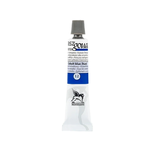 12 Błękit Kobaltowy, gwasz Renesans 20 ml