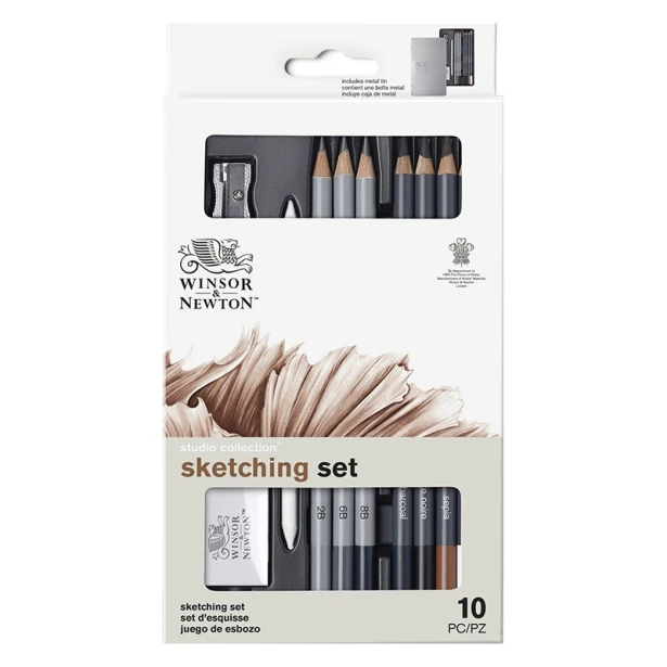 Zestaw szkicowy Winsor &amp; Newton, 10 elementów