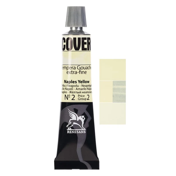02 Naples Yellow, tempera Cover Renesans 20 ml