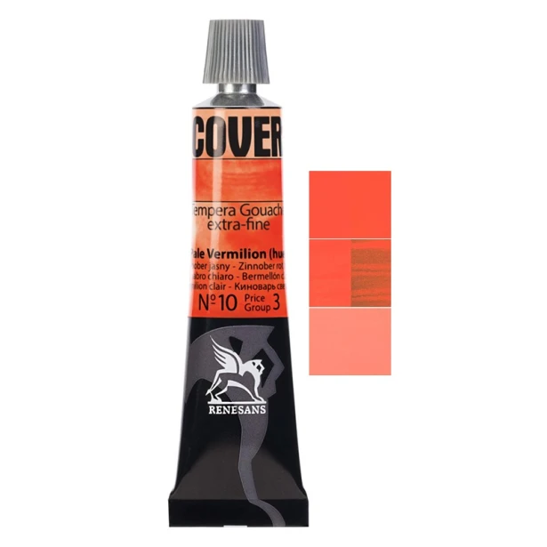 10 Pale Vermilion, tempera Cover Renesans 20 ml