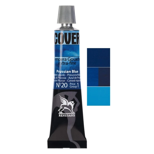 20 Prussian Blue, tempera Cover Renesans 20 ml