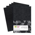 Arkusze piankowe, Brokat Black, Happy Color A4