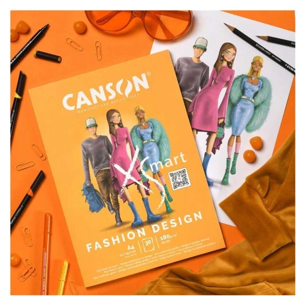 Blok XSmart Fashion Design A4, 30 ark. 180 g/m²
