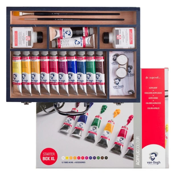 Farby akrylowe Van Gogh Starter Box XL, 12 x 40 ml