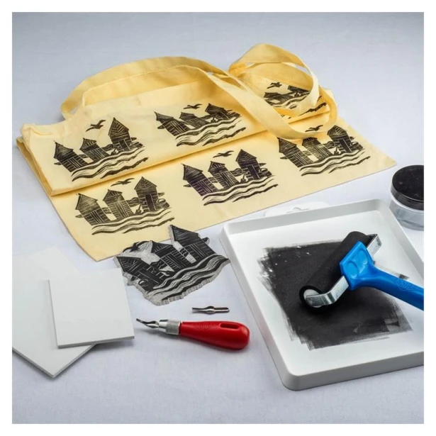 Fabric Printing Ink White, tusz do linorytu na tkaninach Essdee 100 ml