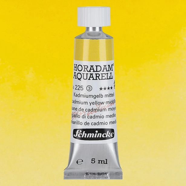 225 Cadmium Yellow Medium, akwarela Horadam Schmincke 5 ml