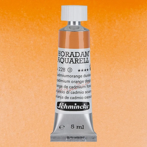 228 Cadmium Orange Deep, akwarela Horadam Schmincke 5 ml