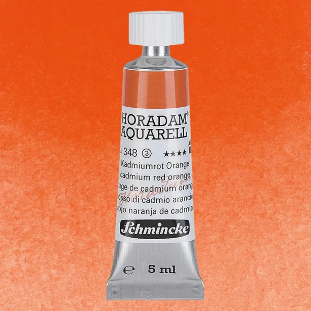 348 Cadmium Red Orange, akwarela Horadam Schmincke 5 ml