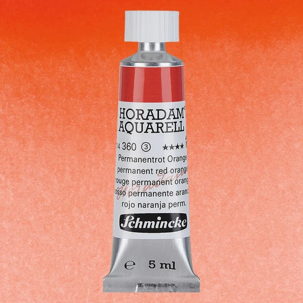 360 Permanent Red Orange, akwarela Horadam Schmincke 5 ml