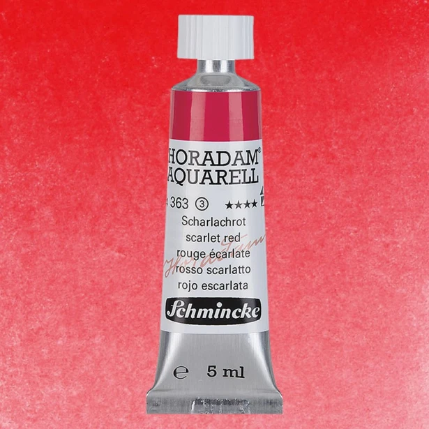 363 Scarlet Red, akwarela Horadam Schmincke 5 ml