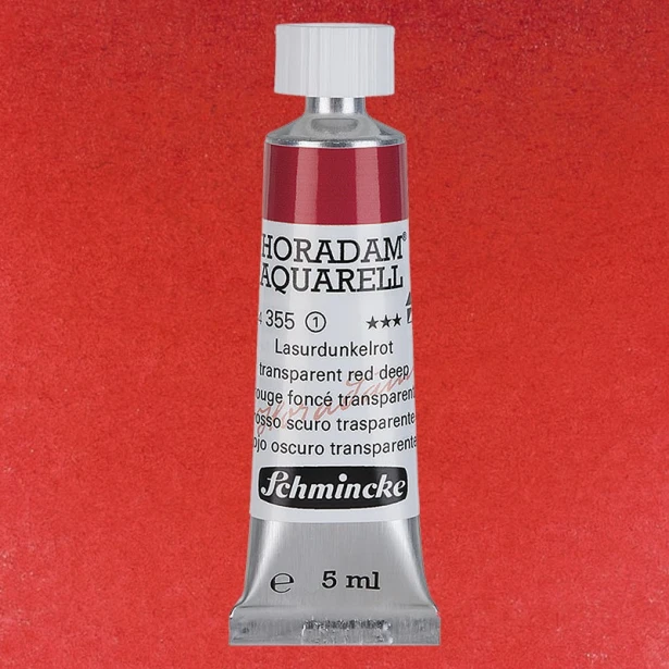 355 Transparent Red Deep, akwarela Horadam Schmincke 5 ml