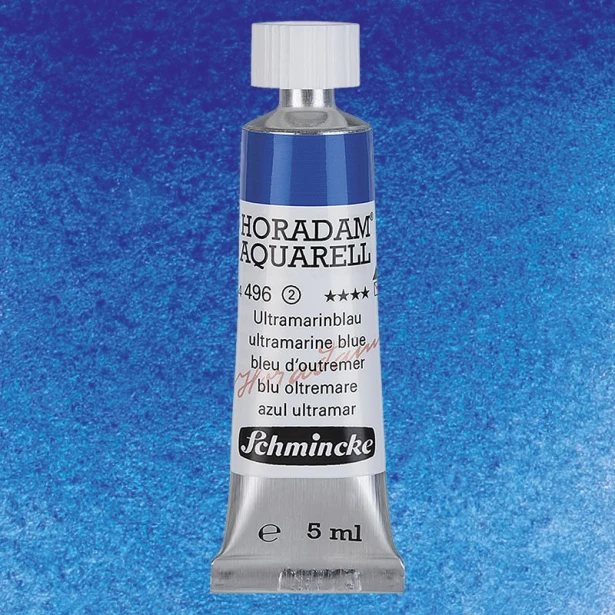 496 Ultramarine Blue, akwarela Horadam Schmincke 5 ml