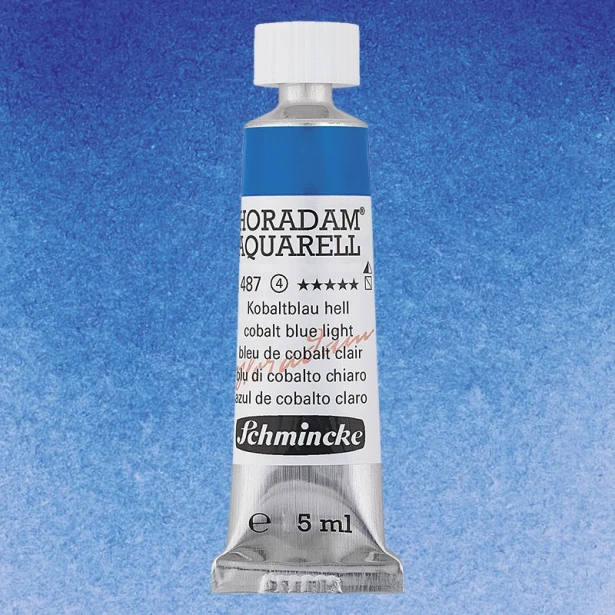 487 Cobalt Blue Light, akwarela Horadam Schmincke 5 ml
