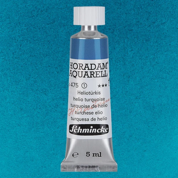 475 Helio Turquoise, akwarela Horadam Schmincke 5 ml