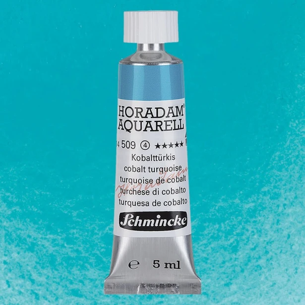 509 Cobalt Turquoise, akwarela Horadam Schmincke 5 ml