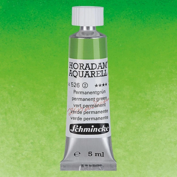 526 Permanent Green, akwarela Horadam Schmincke 5 ml